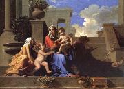 Nicolas Poussin The Saint Family on the stair painting